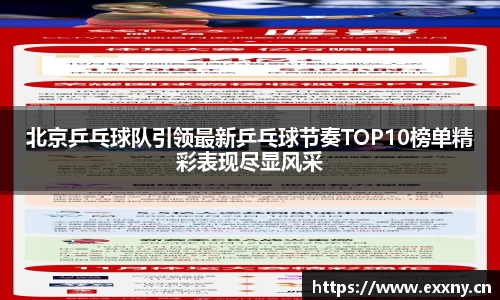 北京乒乓球队引领最新乒乓球节奏TOP10榜单精彩表现尽显风采